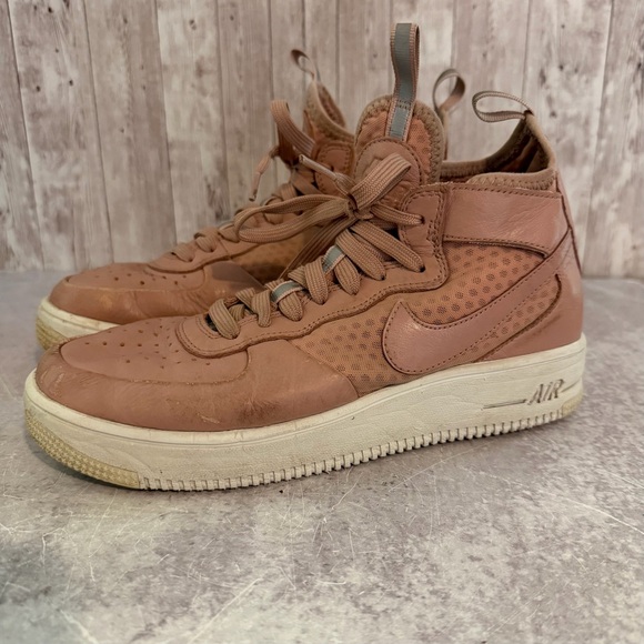 Nike Air Force Shoes - Nike Air Force 1 Ultraforce Mid Pink Sneakers